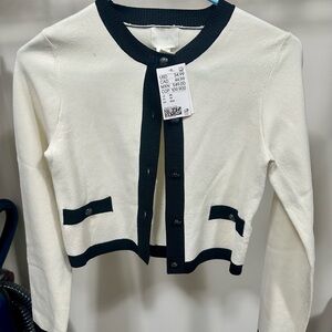 H&M Black and White Women’s Cardigan XS